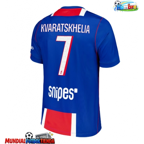 Camiseta Paris Saint-Germain Khvicha Kvaratskhelia #7 Primera Equipación Replica 2026-27 mangas cortas